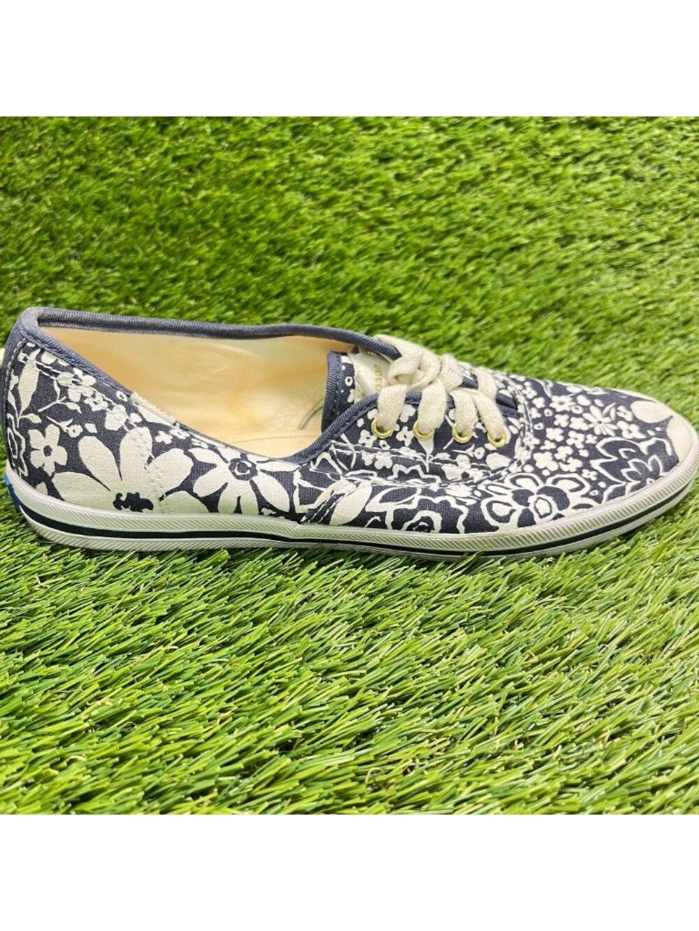 Keds x Kate Spade New York Women Size 7 Navy White Casual Comfort Shoes Sneakers